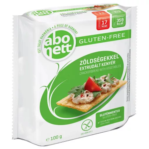 Abonett Extrudált kenyér Zöldségekkel  - Gluténmentes - 100 g