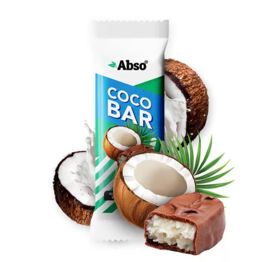 Abso Coco Bar - Kókuszos vegán desszert szelet - 35 g