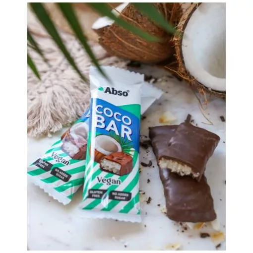 Abso Coco Bar - Kókuszos vegán desszert szelet - 20 x 35 g / 20 db