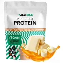 AbsoRICE - Fehércsokoládé ízű vegán fehérjepor - 500 g