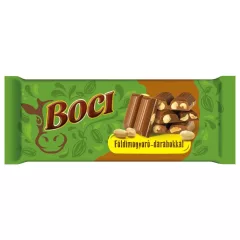 Boci Tejcsokoládé Földimogyoró darabokkal - 90g