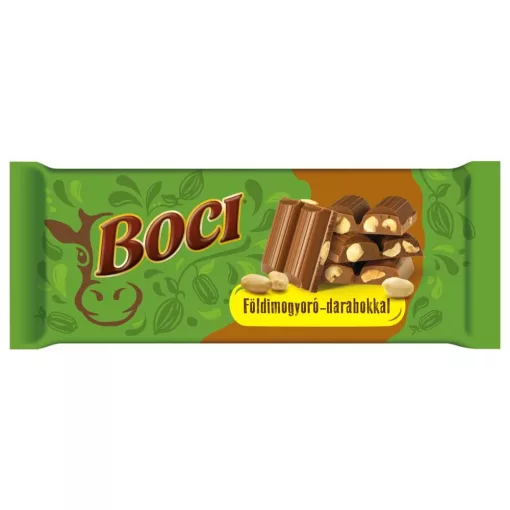 Boci Tejcsokoládé Földimogyoró darabokkal - 90g
