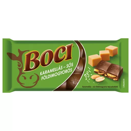 Boci Karamellás-sós földimogyorós tejcsokoládé - 105g