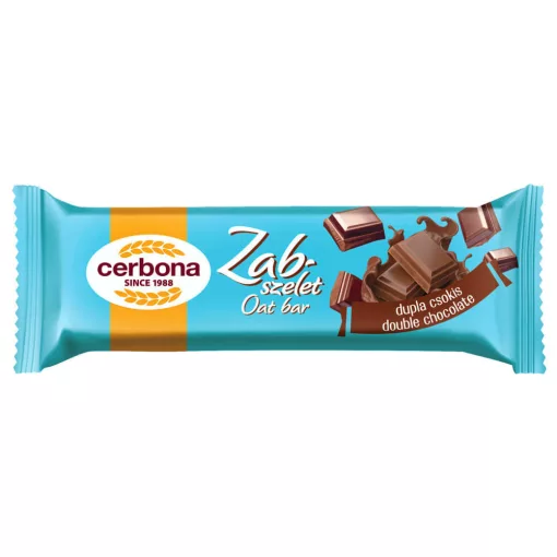 Cerbona Dupla csokoládés zabszelet, kakaós bevonó talppal 20 x 40g / 20 db