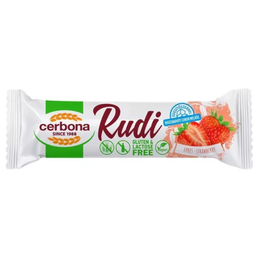 Cerbona Rudi, Epres töltelékkel laktóz- és gluténmentes, hozzáadott cukor nélkül, édesítőszerrel 30 g