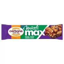 Cerbona MAX Mogyorós müzliszelet, sós-karamella réteggel, kakaós bevonó talppal 20 x 30g / 20 db