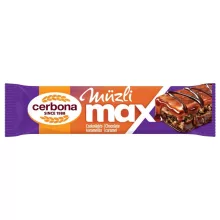 Cerbona MAX Csokoládés müzliszelet, sós-karamella réteggel, kakaós bevonó talppal 30g
