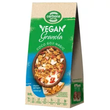 Cerbona Vegán Kókuszos-goji bogyós granola müzli, hozzáadott cukor nélkül 300g