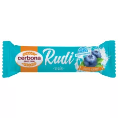   Cerbona Rudi, Áfonyás töltelékkel, kakaós bevonóval, hozzáadott cukor nélkül 30 g