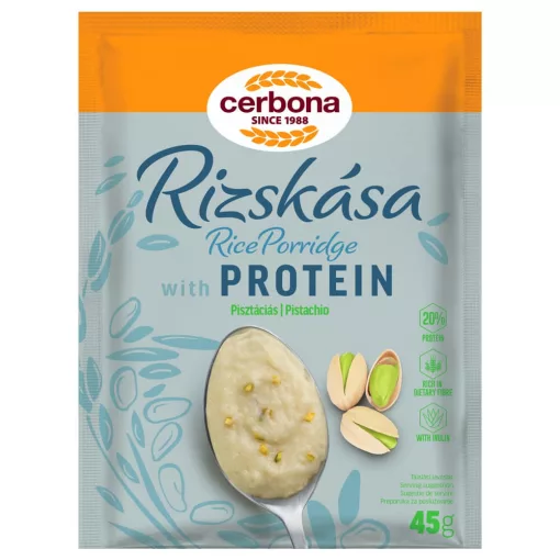 Cerbona Pisztáciás rizskása proteinnel 45 g