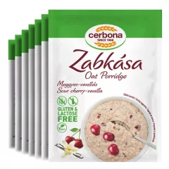   Cerbona Glutén- és laktózmentes meggyes-vaniliás zabkása - Heti csomag / 7 x 50 g