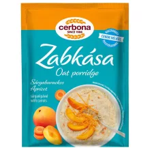 Cerbona Sárgabarackos zabkása, hozzáadott cukor nélkül, édesítőszerrel - Tízórai csomag / 5 x 50 g