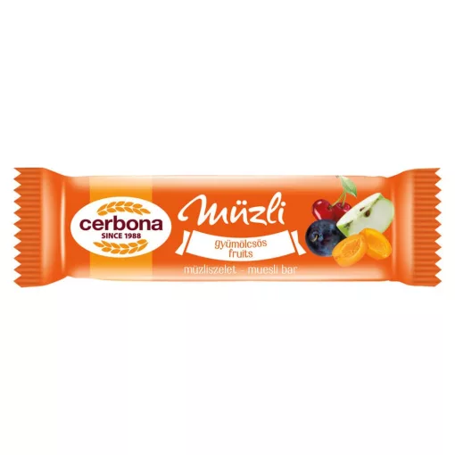Cerbona Gyümölcsös müzliszelet 20 x 20 g / 20 db