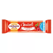 Cerbona Piros-gyümölcsös müzliszelet 20 g