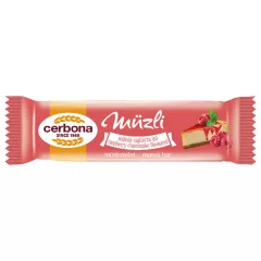   Cerbona Málnás sajttorta müzliszelet, joghurtos bevonó talppal 20g