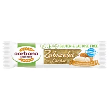 Cerbona Glutén- és laktózmentes zabszelet Karamell-mandulás, édesítőszerrel 40 g