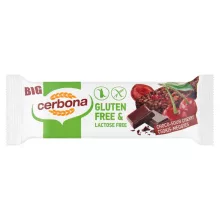 Cerbona Big Glutén- és laktózmentes Meggyes-csokoládés müzliszelet 35 g