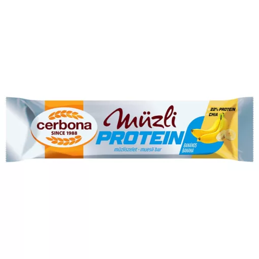 Cerbona Sport Protein banános müzliszelet 20 x 35 g / 20 db