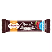 Cerbona Étcsokoládés-málnás müzliszelet 20 x 20 g / 20 db