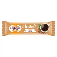 Cerbona Kávés müzliszelet fehér bevonó talppal 20 g