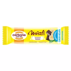   Cerbona Banános müzliszelet Kakaós bevonóval és Édesítőszerrel 20 g
