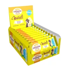   Cerbona Banános müzliszelet Kakaós bevonóval és Édesítőszerrel 20 x 20 g / 20 db