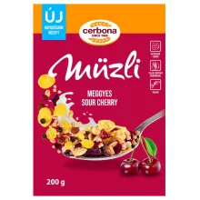 Cerbona Meggyes müzli 200 g (dobozos)