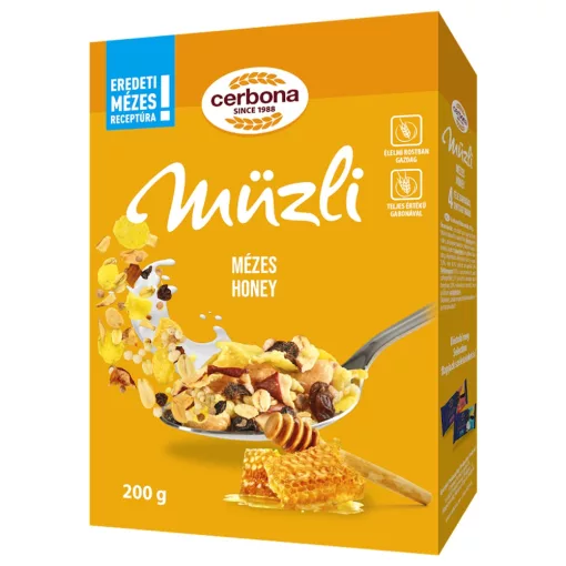 Cerbona Mézes müzli 200 g (dobozos)