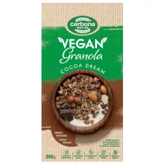   Cerbona Vegán kakaós-mandulás granola müzli, cukor hozzáadása nélkül 300 g