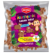 Detki Állatfigurás háztartási keksz, kakaós, 160g