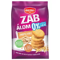   Detki Zab-álom, Zabpelyhes omlós keksz, hozzáadott cukor nélkül, 150g