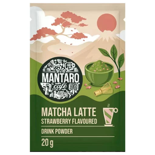 Mantaro Matcha eper ízű italpor - 20g
