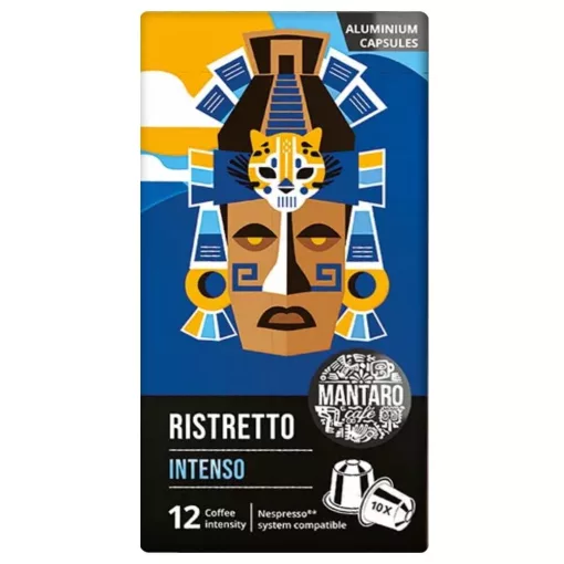 Mantaro Ristretto Intenso kapulás kávé 10 x 5,2g / 10 kapszulás kiszereléssel