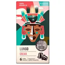Mantaro Lungo Crema kapszulás kávé 10 x 5,2g / 10 kapszulás kiszereléssel