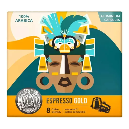 Mantaro Espresso Gold kapszulás kávé 45 x 5,2g / 45 kapszulás kiszereléssel