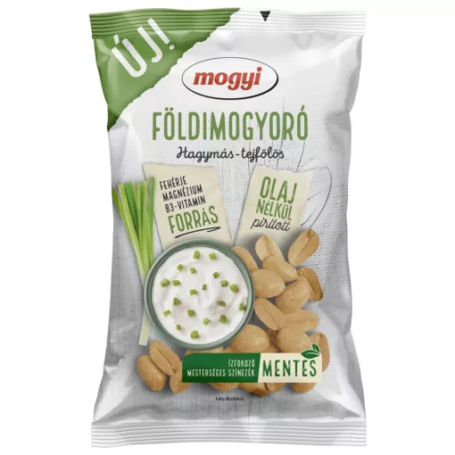 Mogyi, Olaj nélkül pirított földimogyoró hagymás tejfölös ízű, 130g