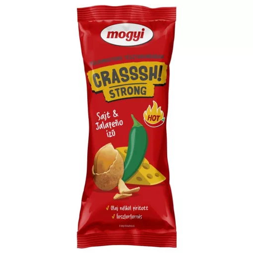 Mogyi, Mogyi Crasssh! STRONG földimogyoró tésztabundában sajt és jalapeno, 60g