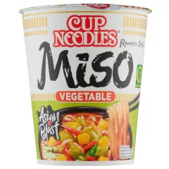   Nissin Cup Noodles poharas instant tésztaleves Miso ízesítéssel - 67 g