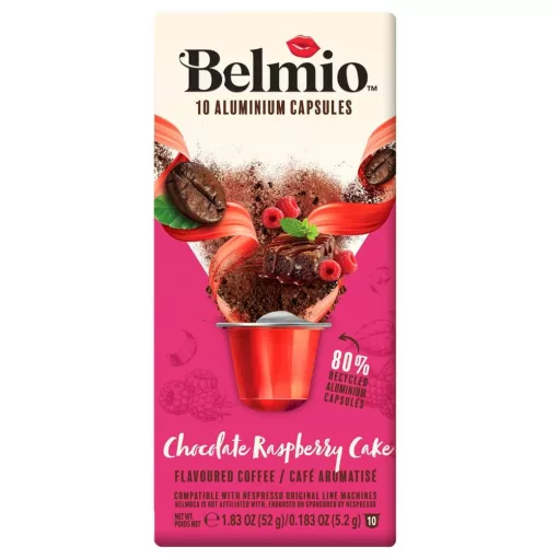 Belmio Café Raspberry kávékapszula, 10 db/dobozos kiszerelésben