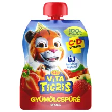 Sió Vitatigris Eper gyümölcspüré 100% - 90 g