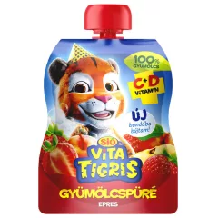 Sió Vitatigris Eper gyümölcspüré 100% - 90 g