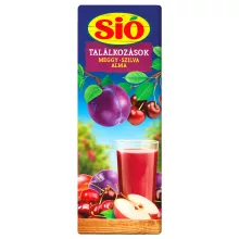 Sió Találkozások rostos Meggy-Szilva-Alma gyümölcsital - 1 liter