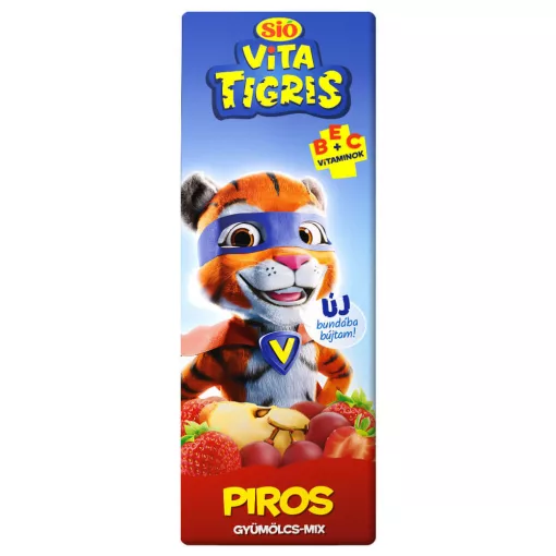 Sió Vitatigris Piros vegyes gyümölcsital 20% - 1 liter