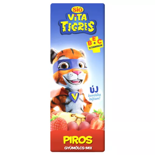 Sió Vitatigris Piros vegyes gyümölcsital 20% - 0,2 liter