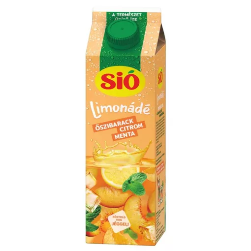 Sió Limonádé Őszibarack-citrom-menta üditőital 6% - 1 liter