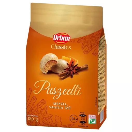 URBAN Classics Vanília ízű, mézes jellegű puszedli 180g