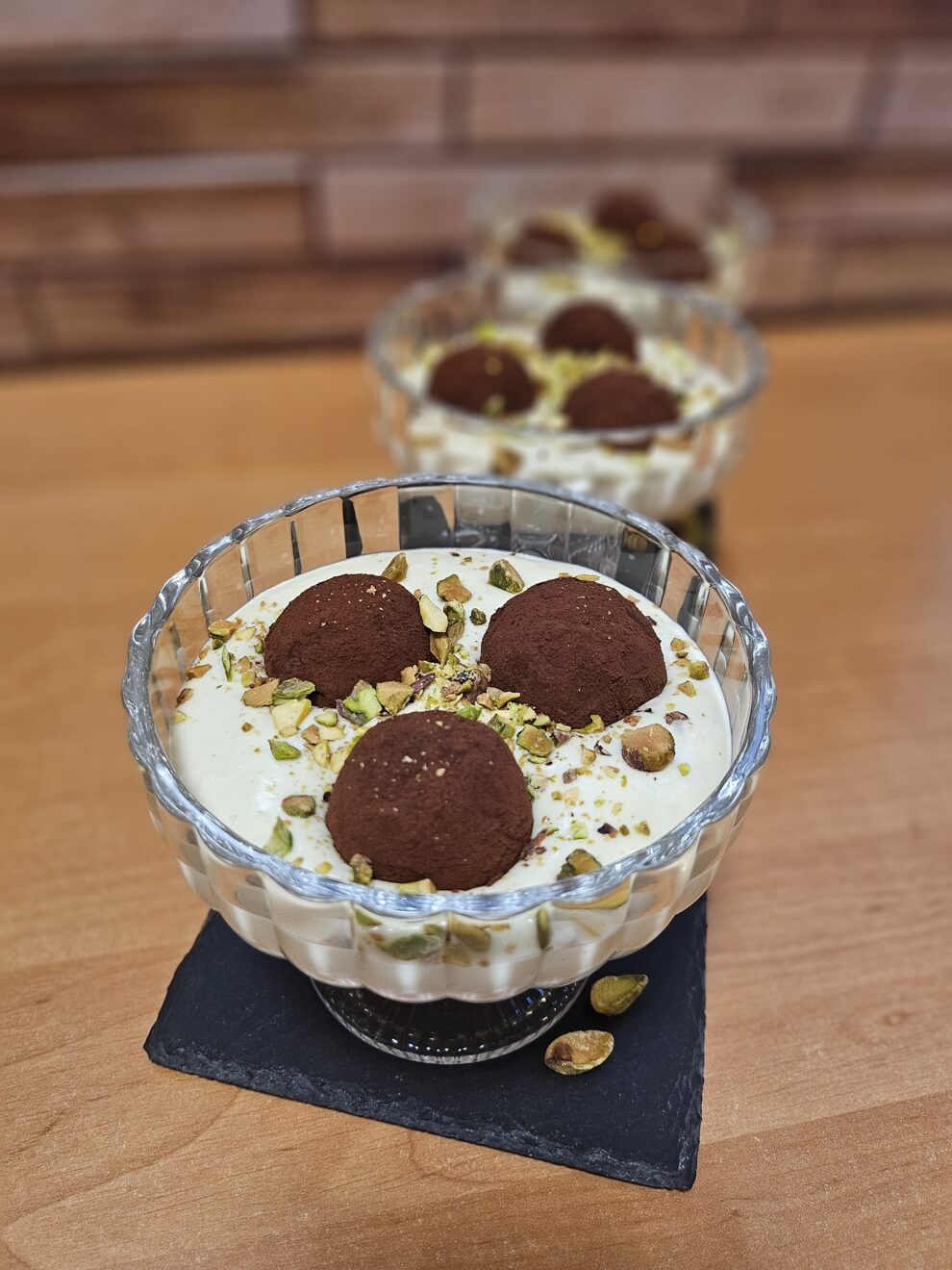 Pisztáciás tiramisu golyó
